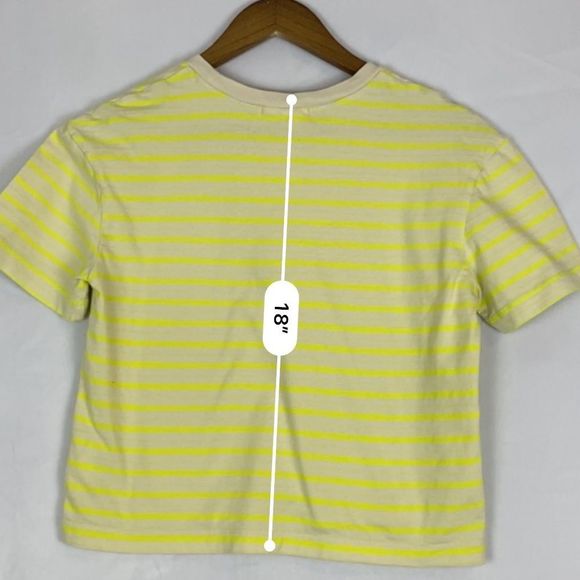 Vans Womens Mini Check Top Lemon Tonic semi cropped t-shirt xs - Picture 14 of 14